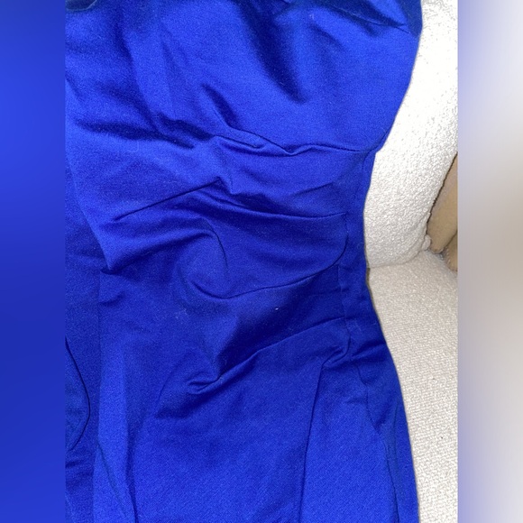 Blue Halter Tie Mini Dress - Picture 7 of 8